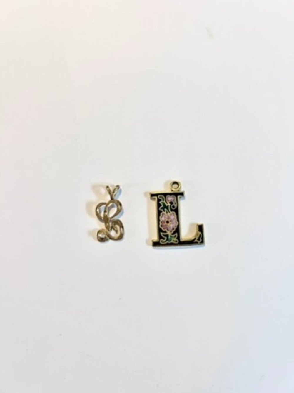 "L" Jewelry Charms - Vintage